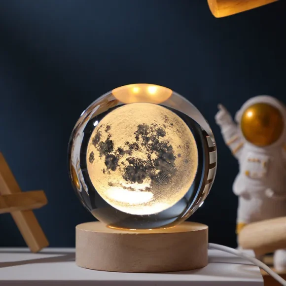 3D Crystal Ball LED Night Light