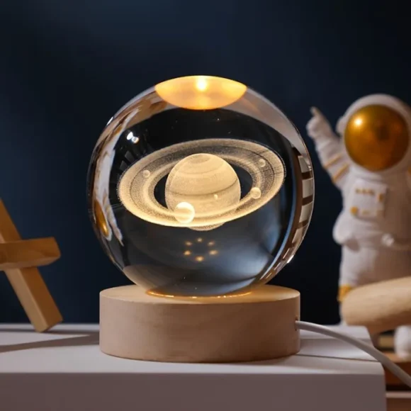 3D Crystal Ball LED Night Light - Image 2